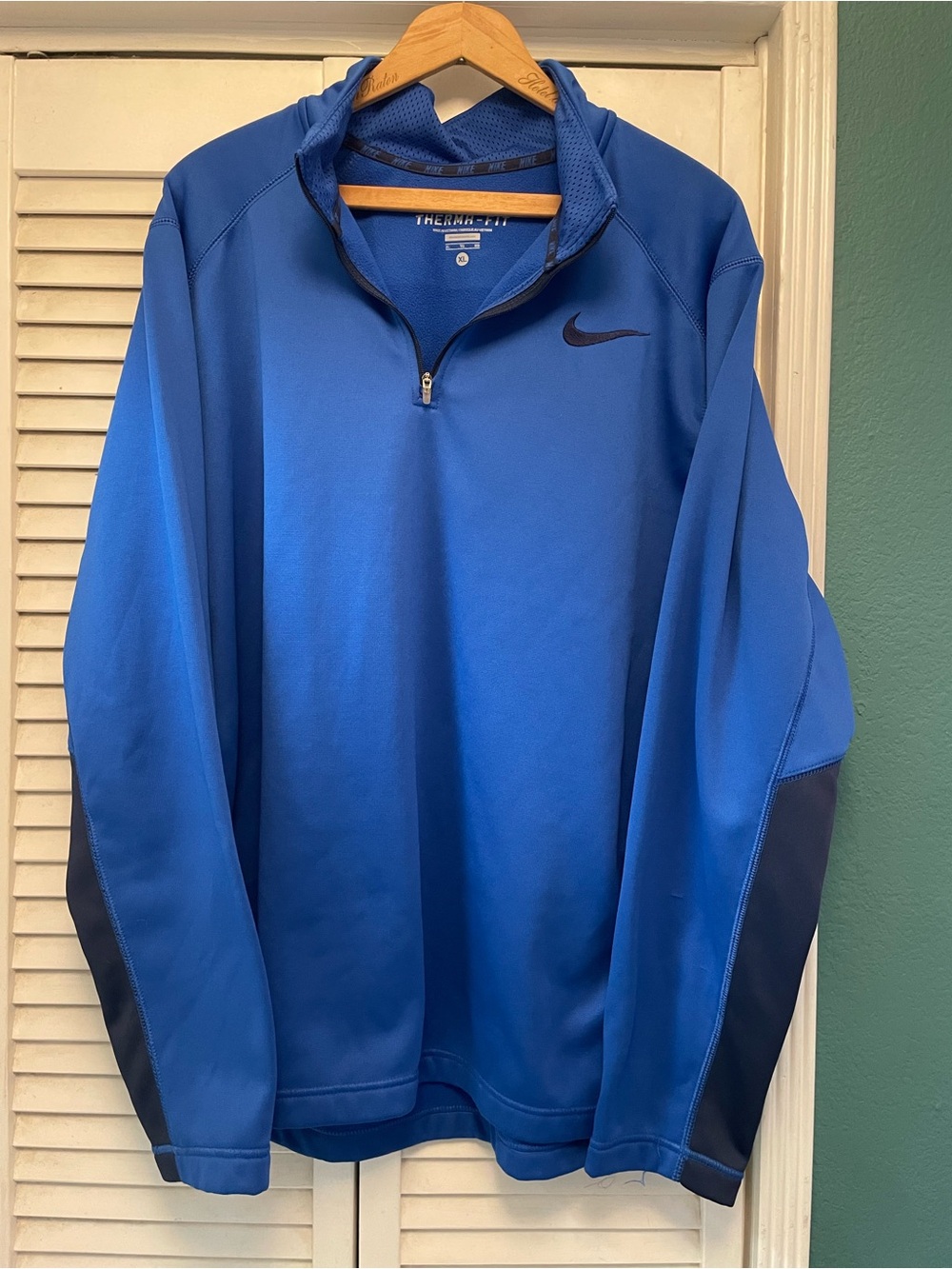 Nike Men’s Blue Therma-FIT Half-Zip Pullover Jacket